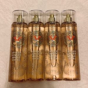 (2) LIMITED EDITION Gingerbread swirl Body Spritz